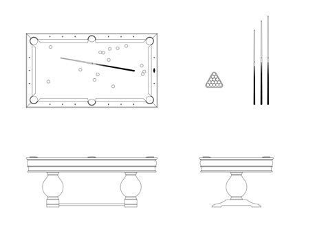 pool table cad block|Sports equipment free CAD Blocks download.